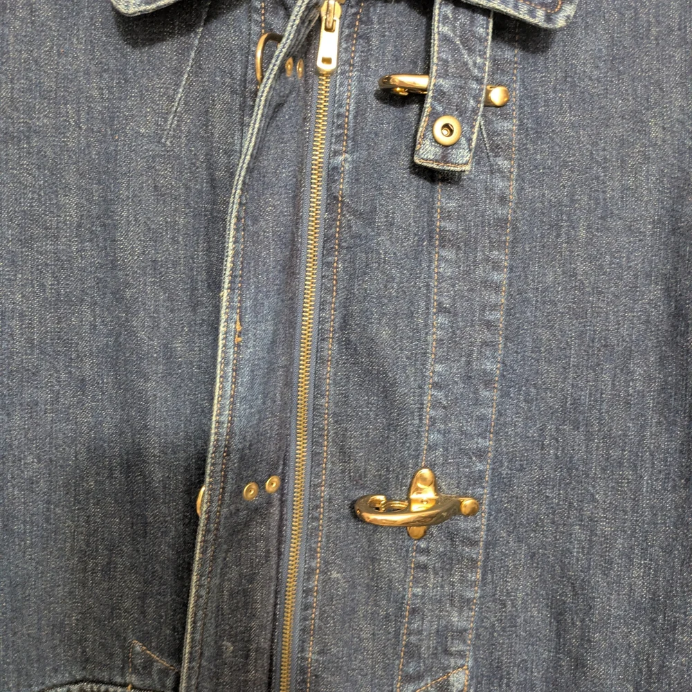 Ralph Lauren Lauren Jeans Co. Dark Blue Denim Jacket with Green Label - Picture 4 of 7